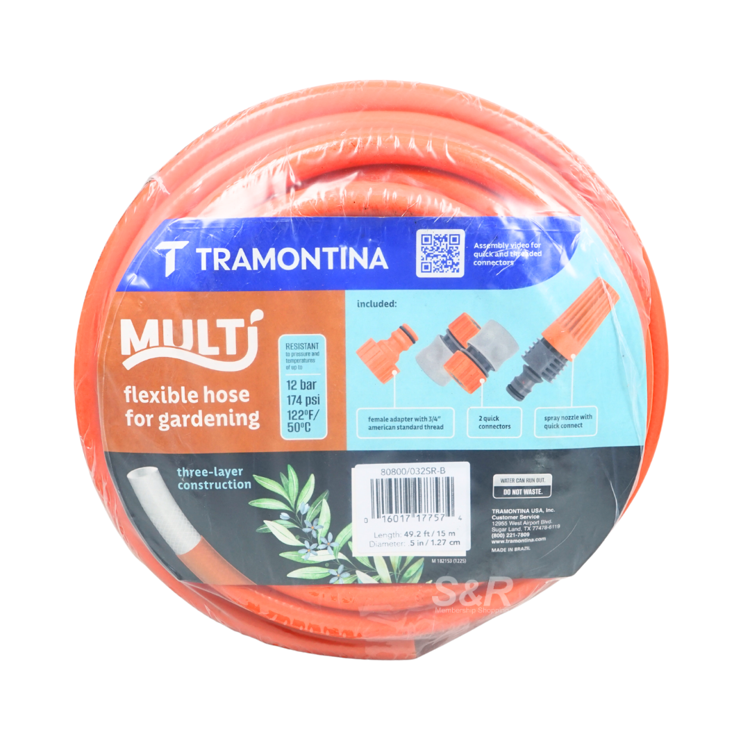 Tramontina Multi Flexible Garden Hose 15 m